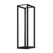 Cyber Power - CR45U40001 - 45U 19" 4-post Open Frame Rack, 600mm wide, 22"-40" depth adjustable, black, 1760lbs (800kg) loading capacity, ships knock-down, 5 year warranty