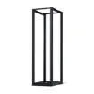 Cyber Power - CR45U40001 - 45U 19" 4-post Open Frame Rack, 600mm wide, 22"-40" depth adjustable, black, 1760lbs (800kg) loading capacity, ships knock-down, 5 year warranty