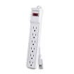 CYBERPOWER - CSB606W - 6-Outlet Surge Protector with 900 Joules, EMI/RFI filtering, white, 6FT Cord, and $50K CEG