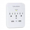 Cyber Power - CSP300WUR1 - 600 J, 125 V, Nema 5-15P Plug, 3 Nema 5-15R, 2 (2.1a Shared) USB Ports, 1 Year Limited Warranty
