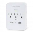 Cyber Power - CSP300WUR1 - 600 J, 125 V, Nema 5-15P Plug, 3 Nema 5-15R, 2 (2.1a Shared) USB Ports, 1 Year Limited Warranty