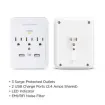 Cyber Power - CSP300WUR1 - 600 J, 125 V, Nema 5-15P Plug, 3 Nema 5-15R, 2 (2.1a Shared) USB Ports, 1 Year Limited Warranty