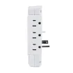 CYBERPOWER - CSP600WSURC2 - 6-Outlet (Swivel) Wall Tap with 1200 Joules, 2 USB 2.4A shared, white