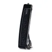 Cyber Power - CSP604T - 1350 J, 125 V, NEMA 5-15P 45 degree off-set plug, 6 NEMA 5-15R, 4 ft cord, Limited Lifetime Warranty