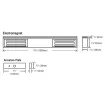 SECO-LARM - E-941DB-600PQ - 600-lb Electromagnetic Lock, Double-door, Bond Sensor, Status LED, UL Listed
