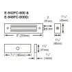 SECO-LARM - E-942FC-600 - 600-lb Electromagnetic Gate Lock, Face Mount, UL Listed