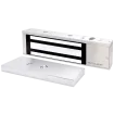 SECO-LARM - E-941SA-1K2PQ - Single-door Electromagnetic Lock with 1,200-lb (545kg) holding force. 12 or 24 VDC operation. Bond Sensor & LED. UL, CUL listed.