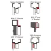SECO-LARM - E-941SA-600PQ - 600-lb Electromagnetic Lock, Bond Sensor, Status LED, UL Listed
