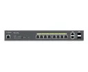 EnGenius - ECS1112FP - 8-Port Cloud Managed 1U Rack-Mount 13" Gigabit L2 PoE+ Switch, 2x1Gb SFP, 802.3af/at, 130W