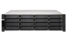 QNAP - ES1686dc-2142IT-96G-US - QNAP 16-Bay Active-Active Dual Controller ZFS NAS and iSCSI/ IP-SAN. 3U, SAS 12G (compatible with SAS 6G), 3 x Gigabit LAN, 4x10GbE(SFP+), 40GbE-ready