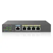 EnGenius - EXT1105P - EnGenius Switch extender with 4 GbE PoE & 1 GbE PoE PD , IEEE802.3at, Desktop Style