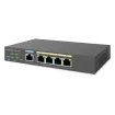 EnGenius - EXT1105P - EnGenius Switch extender with 4 GbE PoE & 1 GbE PoE PD , IEEE802.3at, Desktop Style