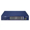 Planet - FGSD-1821P - 16-Port 10/100TX 802.3at PoE + 2-Port 10/100/1000T + 1-Port shared 1000X SFP Unmanaged Gigabit Ethernet Switch
