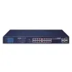 Planet - FGSW-1822VHP - 16-Port 10/100TX 802.3at PoE + 2-Port Gigabit TP + 2-Port SFP Ethernet Switch with LCD PoE Monitor