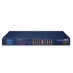 Planet - GSW-1820VHP - 16-Port 10/100/1000T 802.3at PoE + 2-Port Gigabit SFP Ethernet Switch with LCD PoE Monitor (300W)