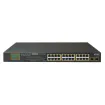 Planet - GSW-2620VHP - 24-Port 10/100/1000T 802.3at PoE + 2-Port Gigabit SFP Ethernet Switch with LCD PoE Monitor (300W)
