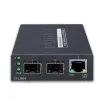 Planet - GT-1205A - 1-Port 10/100/1000BASE-T - 2-Port 100/1000BASE-X SFP Switch/Redundant Media Converter