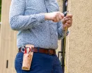 Jonard - H-45 - Leather 2 Pocket Tool Pouch