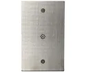 Hanwha - HNW-SS-806 - Line level wall mounted microphone. Anti-ligature and vandal-resistant design. 12 gauge stainless steel. Omni-Directional pickup with 12’ radius/24’ diameter. 12Vdc power required @20mA. 30Hz-15kHz. 2.2kΩ Output Impedance, 60dB 