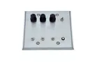 ETS - HPDA-3-SS - Three Channel Headphone Distribution Amplifier on Double Gang Stainless Plate