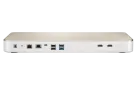 QNAP - HS-453DX-8G-US - QNAP HS-453DX 4-drive fanless NAS. Intel 4-core 1.5GHz, 8GB DDR4 RAM, 2 x 2.5"/3.5" SATA HDD bay + 2 x M.2 2280 SATA SSD slots, built-in 10G and 1G network, 2 x HDMI