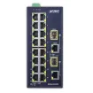 PLANET - IFGS-1822TF - Industrial 16-Port 10/100TX + 2-Port Gigabit TP/SFP Combo Ethernet Switch (-40~75C)