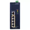 Planet - IGS-504HPT - IP40 Industrial 4-Port 10/100/1000T 802.3at PoE + 1-Port 10/100/1000T Gigabit Ethernet Switch(-40 to 75 C, dual 12V~56V DC power boost, PoE Usage LED)