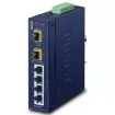 Planet - IGS-620TF - IP30 Industrial 4-Port 10/100/1000T + 2-Port 100/1000/2500X SFP Gigabit Switch