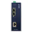 Planet - IGUP-1205AT - Industrial 2-Port 100/1000X SFP to 1-Port 10/100/1000T 802.3bt PoE++ Media Converter ( 802.3bt Type-4, PoH, Legacy mode support, -40 to 75 C, dual 12V~56V DC power boost, PoE Usage LED)