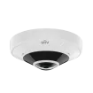 Uniview - IPC815SB-ADF14K-I0 - 5MP Network IR Fisheye Dome Camera (1.4mm, 10m IR, SD Slot, PoE, RJ45, Omnidirectional MicroPhone, Full Cable)