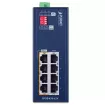 Planet - IPOE-470-12V - IP30 Industrial 4-port 10/100/1000T 95W 802.3bt PoE++ Injector Hub w/ 12V Booster (240 Watts PoE budget, PoE Usage LED, BT/Legacy DIP switch, -40~75 degrees C, dual 12V~54V DC power boost)