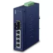 Planet - ISW-511TS15 - IP30 Slim Type 4-Port Industrial Ethernet Switch + 1-Port 100Base-FX(15KM) (-40 - 75 C)