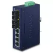 PLANET - ISW-621TS15 - IP30 Slim Type 4-Port Industrial Ethernet Switch + 2-Port 100Base-FX(15KM) (-40 - 75 C)