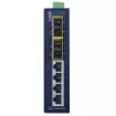 PLANET - ISW-621TS15 - IP30 Slim Type 4-Port Industrial Ethernet Switch + 2-Port 100Base-FX(15KM) (-40 - 75 C)