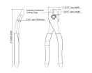 Jonard - JIC-2488 - High Leverage Diagonal Cutter Curved