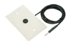 ETS - ML1-S - Un-Pre-Amplified, Single Gang, Flush Mount, Omni-directional Microphone, 6' 3.5mm Cord