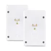 Cyber Power - MP18HO007 - 2-outlet, Wall-Tap with 2 USB Charging ports 2.1A (Shared), White