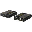 SECO-LARM - MVE-AH1E1-01UQ - 1080p HDMI over single Cat6 Extender with USB 2.0 KVM and Loop-Out. Range up to 230ft (70m). Connect HDMI equipment using low-cost Cat6 UTP cable.