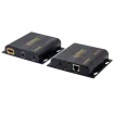 SECO-LARM - MVE-AHMPM-41NQ - HDMI Extender over IP, Tx and Rx Kit, extends 4K HDMI signals up to 393ft (120m) over a single UTP Cat5e/6 cable, supports point-to-point/point-to-many network configuration, HDCP compliant, with wideband IR (38-56kHz) co