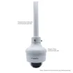 Luminys - N3D-4LA2 - N3-L Mainstream Series 4MP LumiLuxSmart IP Standard Size Dome 2.8mm, IR, White-light LEDs, and Dual-mode