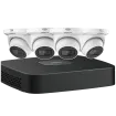 Dahua - N444E42B - IP Kit: 4-CH NVR + 4 x 4MP, Starlight. Mini Eyeball Cameras