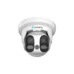 Luminys - N5P-8DA2 - N5-D Mainstream Series 2 x 4MP LumiDeterrent IP Turret 2.8mm, 180º Stitched Image, IR, White-light LED, and Dual-mode, Flashing Lights
