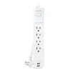 Cyber Power - P406U - Surge 4 Outlets 6 FT Cord 2 USB A
