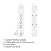 Cyber Power - P406U - Surge 4 Outlets 6 FT Cord 2 USB A