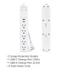 Cyber Power - P504UC - 5-Outlet Surge Suppressor - 4 FT Cord 1 USB A 1 USB C