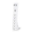 Cyber Power - P606URC2 - Surge 6 Outlets 6 FT Cord 2 USB A