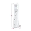 Cyber Power - P606URC2 - Surge 6 Outlets 6 FT Cord 2 USB A