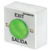 SECO-LARM - PB-2618-GQ - Green Metal Mushroom Pushbutton Switch – Surface-Mount with Backbox