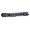 Cyber Power - PDU15B10R - 15A (Derated to 12A), 120 V, 50Hz/60Hz, NEMA 5-15P plug, 10 NEMA 5-15R, 1U Rackmount, 15 ft Cord