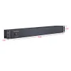 Cyber Power - PDU15B10R - 15A (Derated to 12A), 120 V, 50Hz/60Hz, NEMA 5-15P plug, 10 NEMA 5-15R, 1U Rackmount, 15 ft Cord